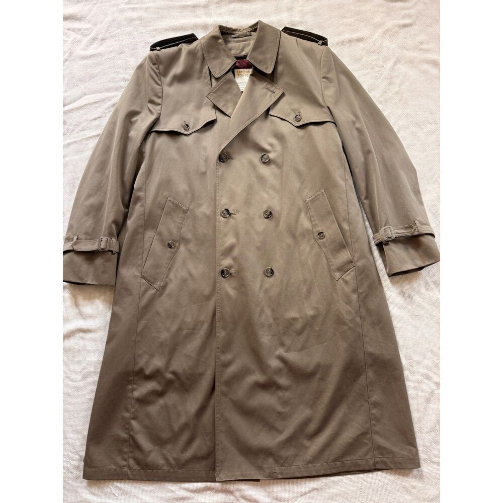 Vintage London Towne Men's Trench Coat 46L